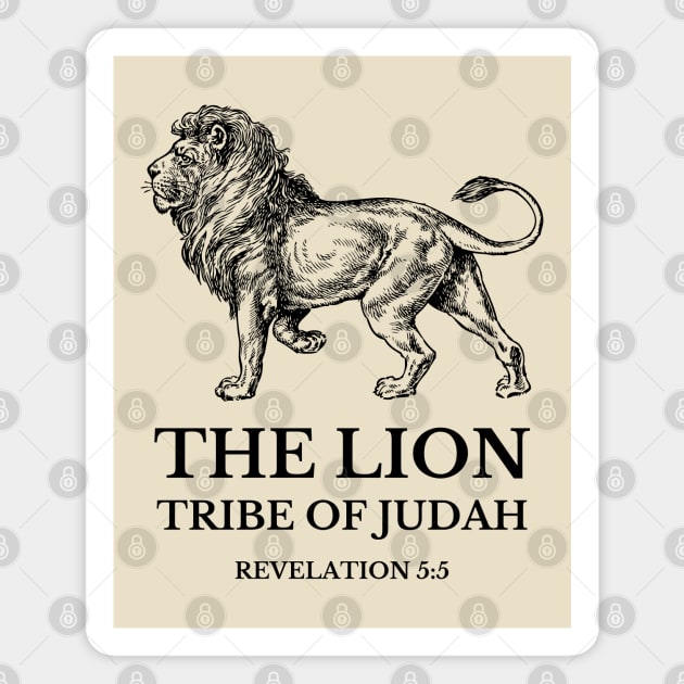 The Lion of Judah Magnet by threadsjam